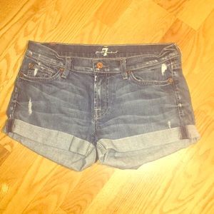 7 for all Mankind Jean Shorts size 28